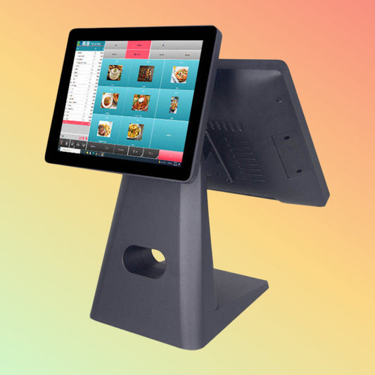 15/15.6" Aluminum POS, Foldable Dual Screen, Free Software Option