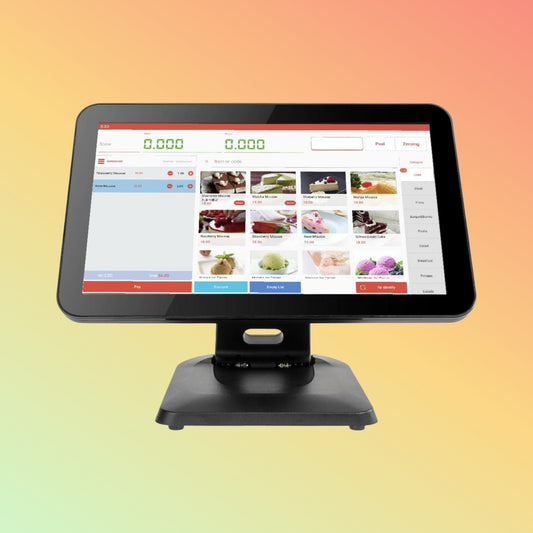 15.6" POS System, Metal Shell, Foldable Touch, LED8-VFD for Catering