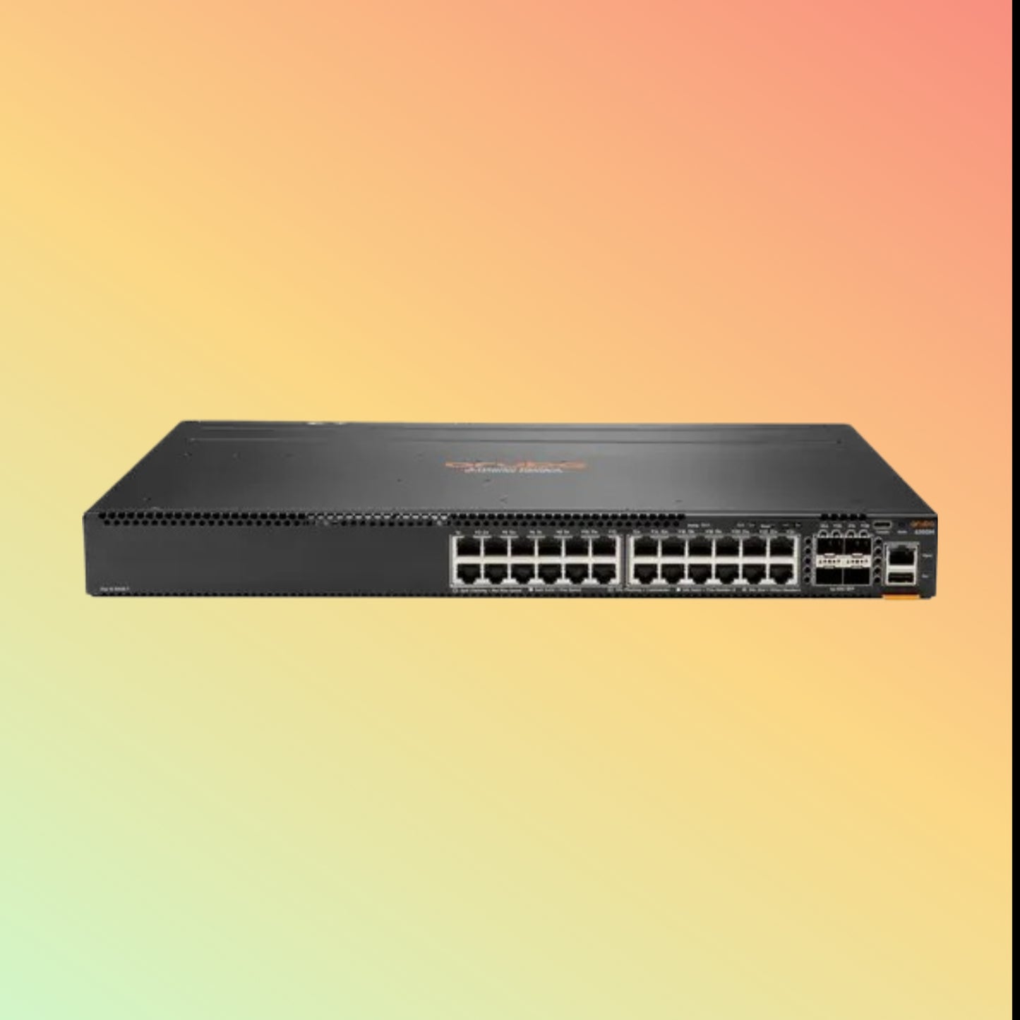 HPE Aruba CX 6200F (JL725A) Switch - 24 x Gigabit Ethernet BASE-T Class 4 PoE Ports, 4 x 1/10G SFP Ports