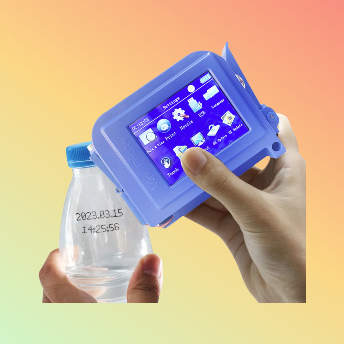 New Portable Expiry Date Handheld Batch Code Barcode Inkjet Printer