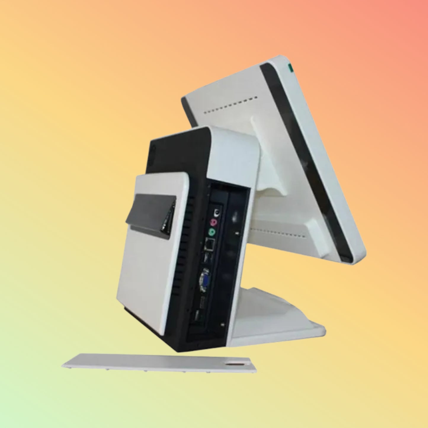CARAVPOS - White Color 15 Inch All In One Windows Pos System Cash Machines with MSR Pos System