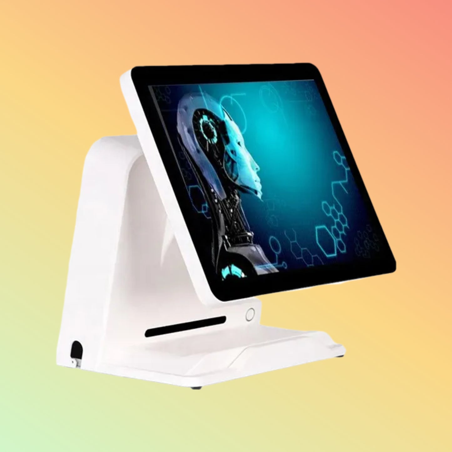 CARAVPOS - White Color 15 Inch All In One Windows Pos System Cash Machines with MSR Pos System