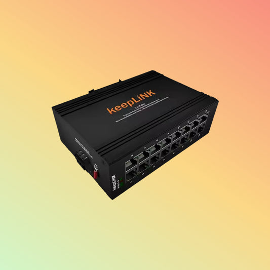 Industrial Grade Unmanaged 16 Ports Full Gigabit Switch Ethernet 12V/24V Outdoor DIN Rail