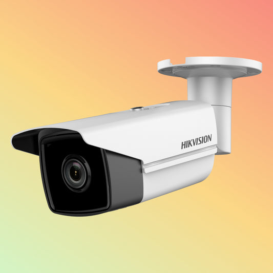 alt="Hikvision IP bullet camera DS-2CD2T43G0-I5 for enhanced security monitoring"