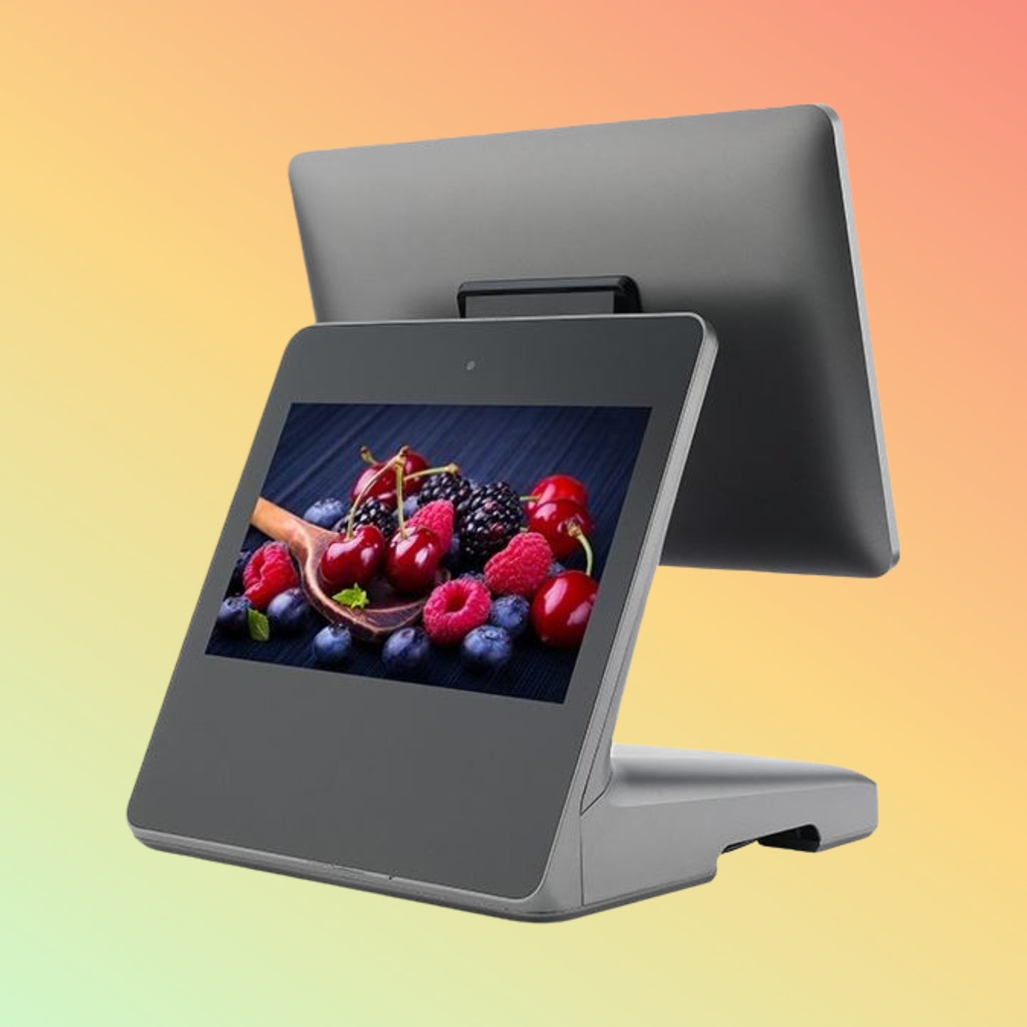 Windows 15.6" Touch POS Terminal, Dual Screens for Restaurant Use