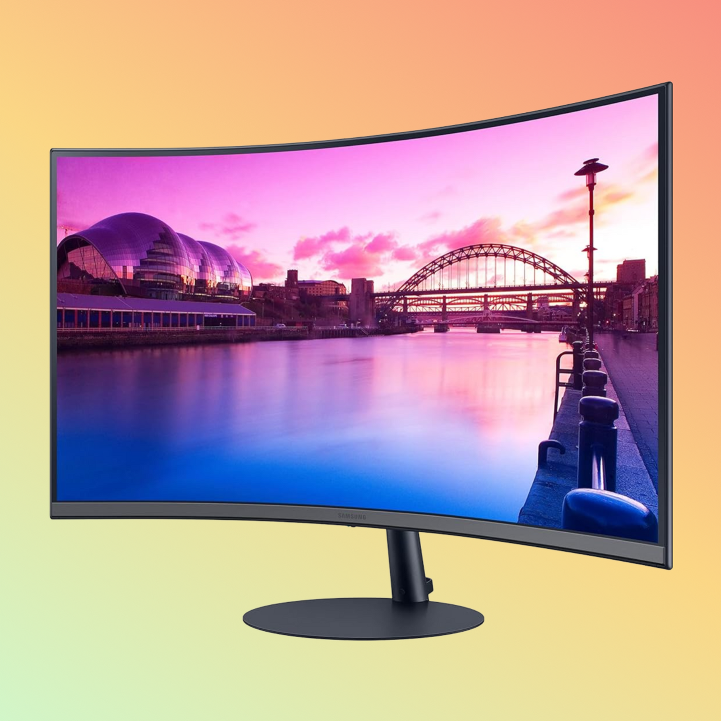 Samsung SM-LS27C390EAMXUE 27" FHD 4ms 75Hz Curve Monitor - Black