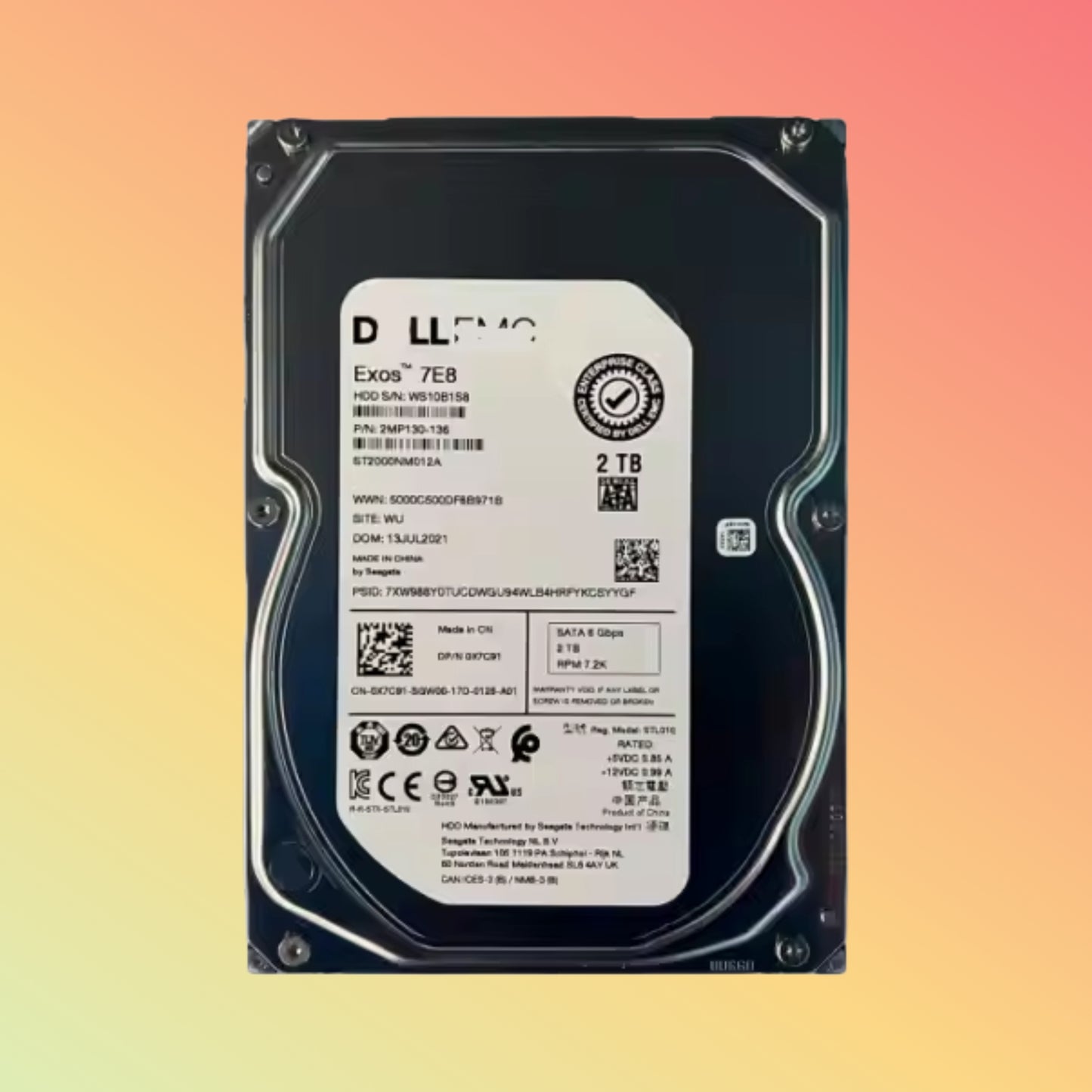 ST2000VX004 2TB 7200RPM SATA 6Gb/s 64MB Cache 3.5-inch Hard Drive for S-e-a-ga-te