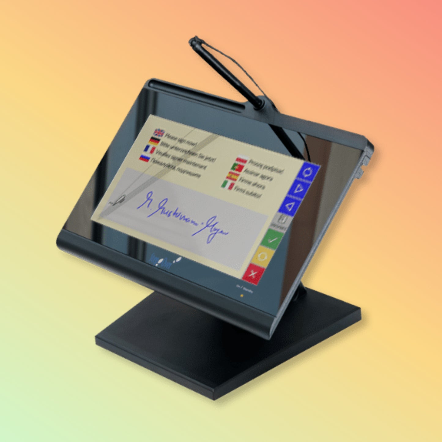 StepOver 10" Signature Pad – Color Screen, Document View, Durable