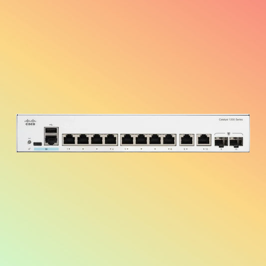 Cisco Catalyst C1200 – 16Gbps, 11.90Mpps, 8 RJ45, 2 Combo Ports