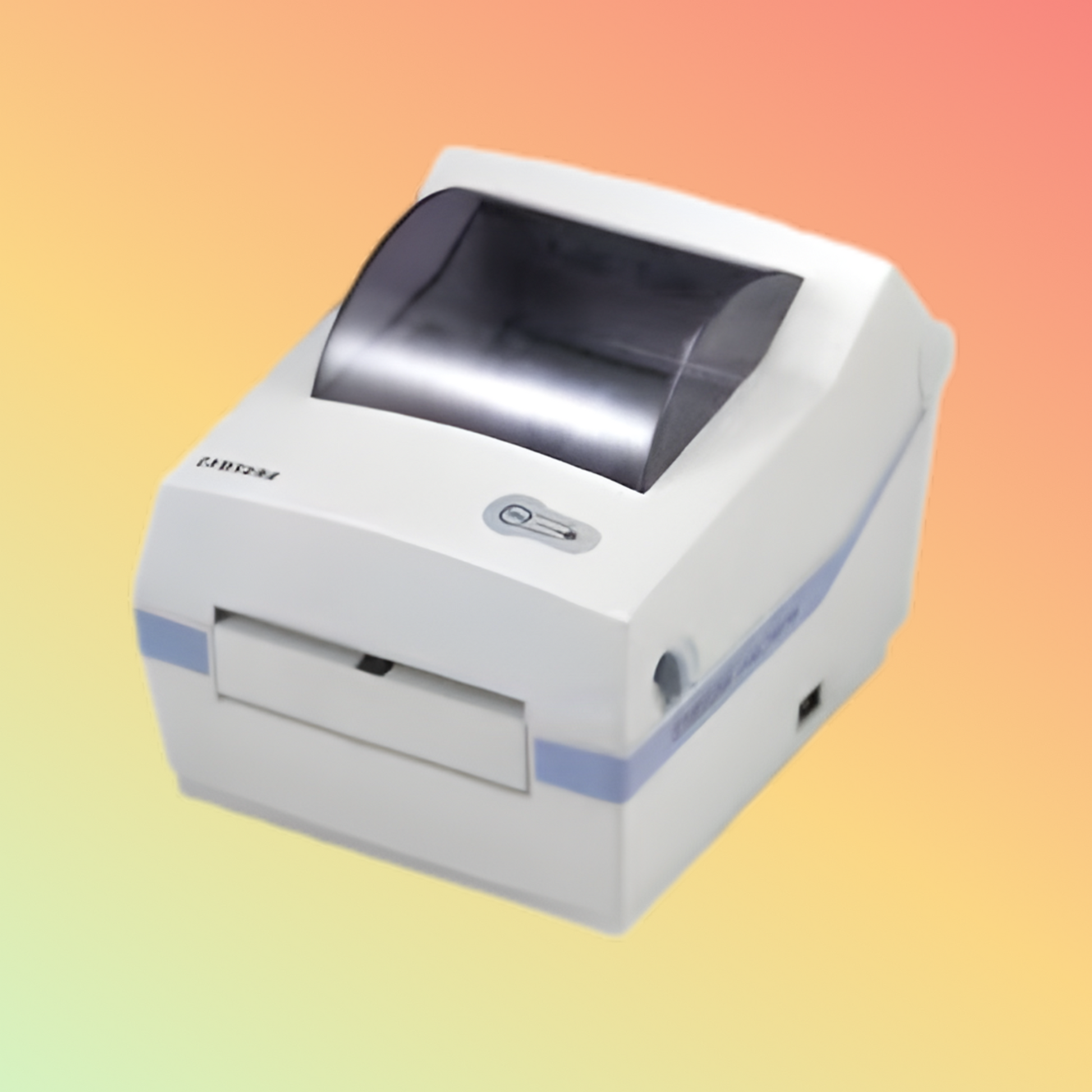 alt="Bixolon SRP-770 desktop label printer printing barcodes"