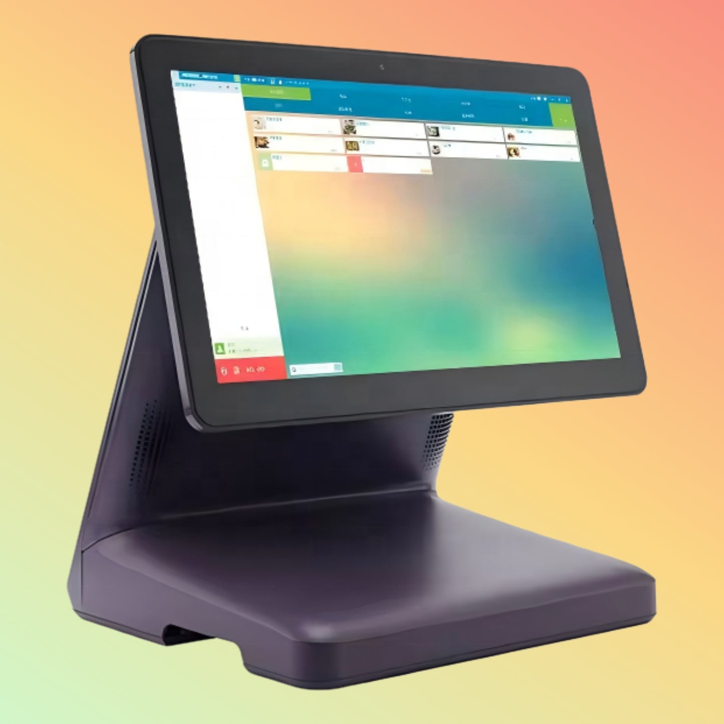 Windows 15.6" Touch POS Terminal, Dual Screens for Restaurant Use