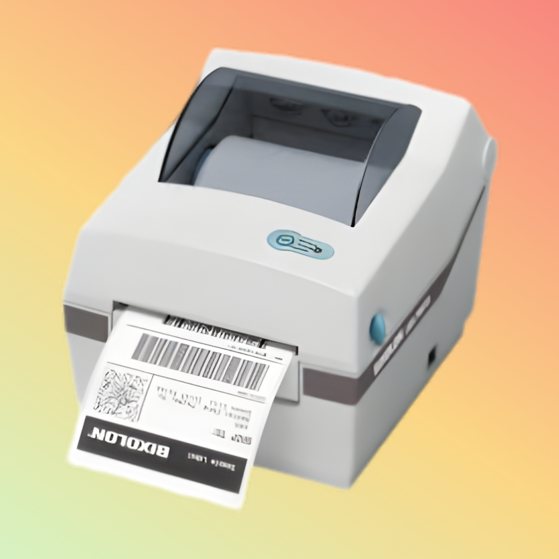 alt="Bixolon SRP-770 high-speed barcode label printer setup"