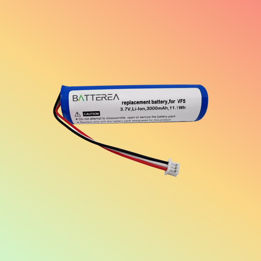 Batterea 3000mAh 3.7V Replacement Battery for TomTom Go 300, Go 400, Go 700T, replaces VF5, Li-ion
