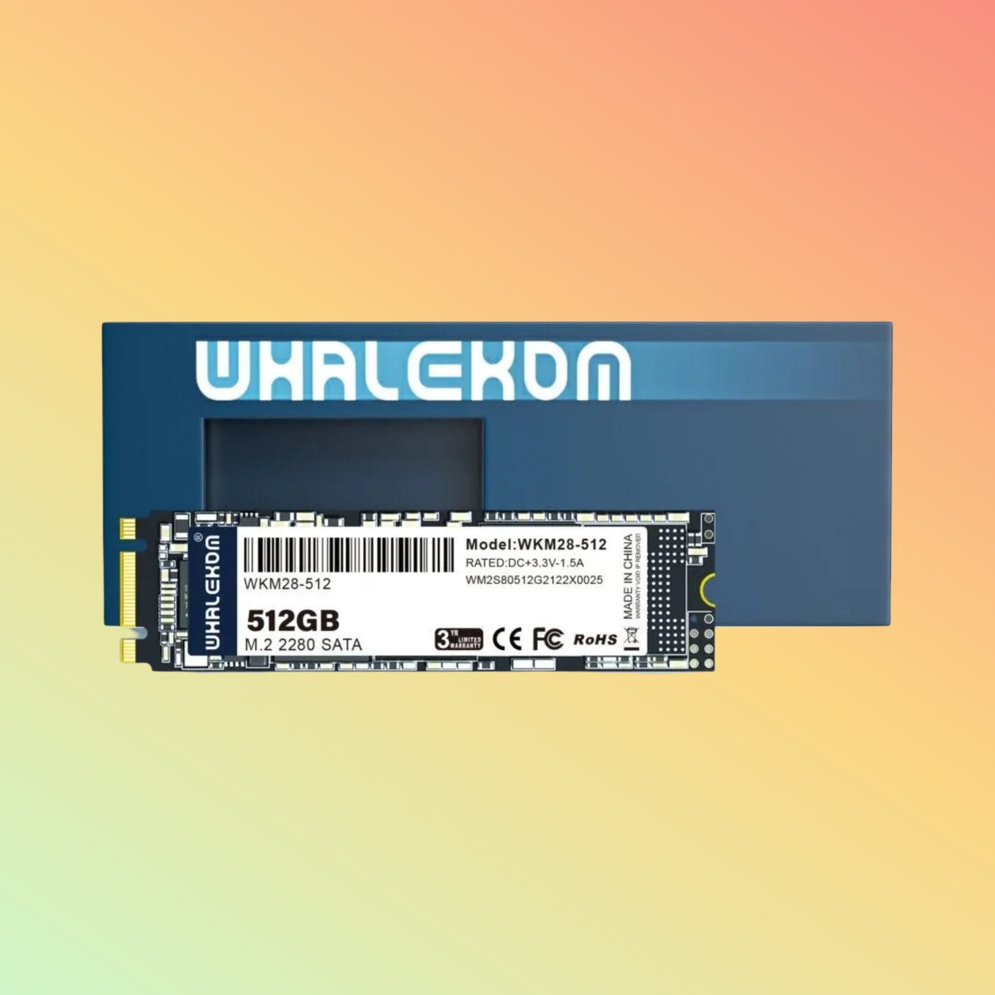 Whalekom WKM28 – M.2 SATA 2280 SSD – 512GB Solid State Drive