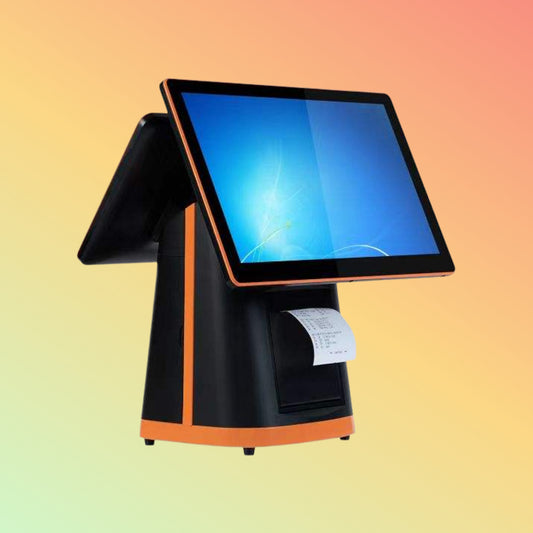 15.6" Touch POS System, Cash Register w/ 2nd Display & 80mm Printer