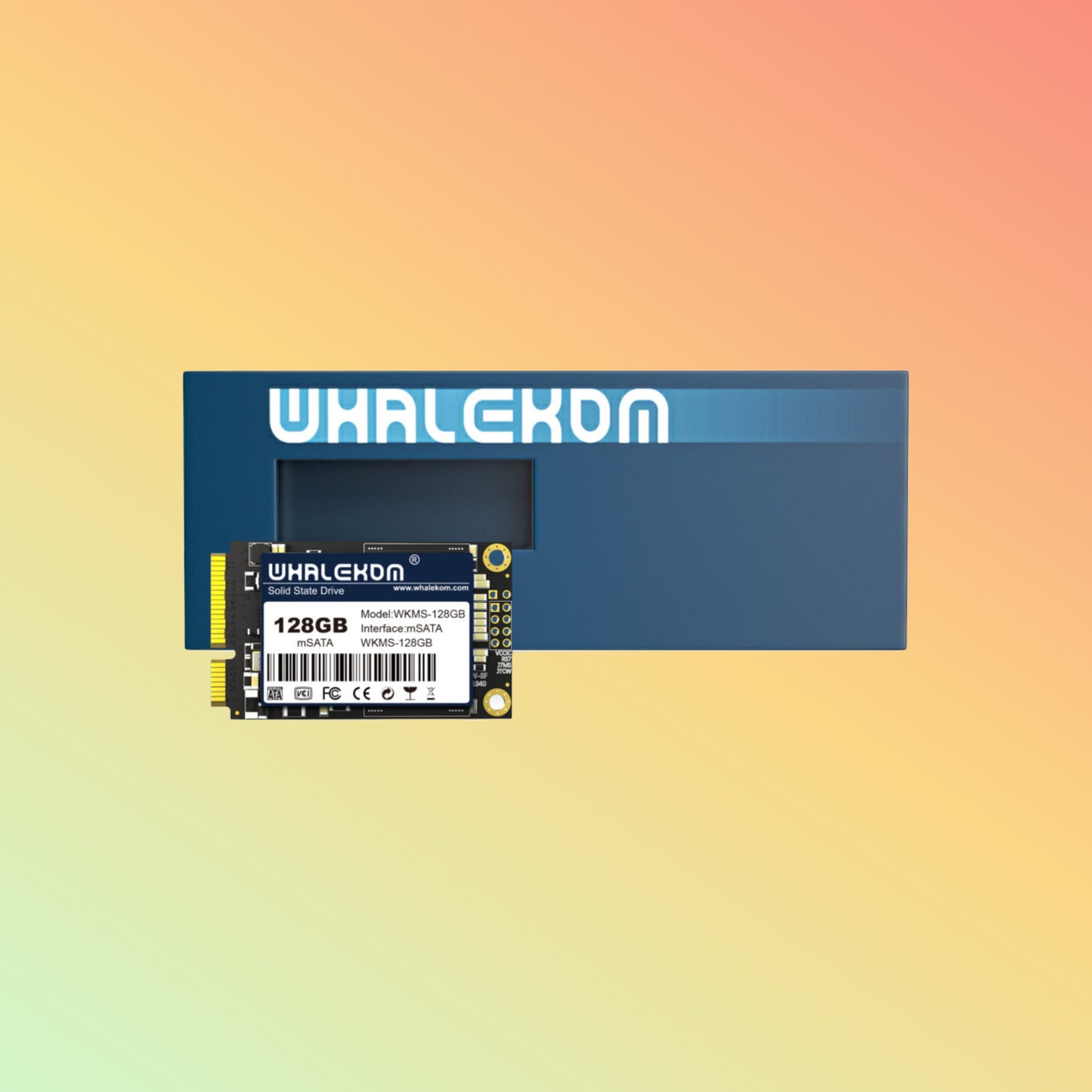 Whalekom WKMS-128 MSATA SSD – 128GB Solid State Drive