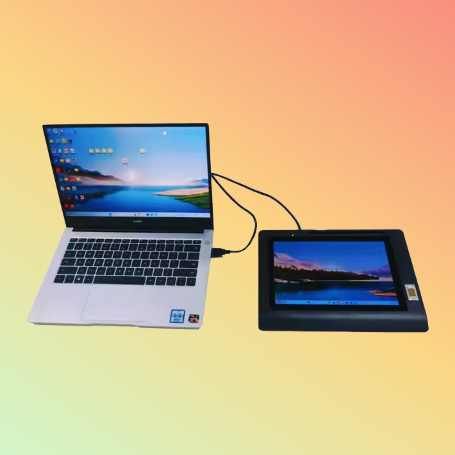 10.1inch Fingerprint Signature Pad OEM Paperless Office Security Signature Pad Electronic Signature Device Smart Drawing Tablet