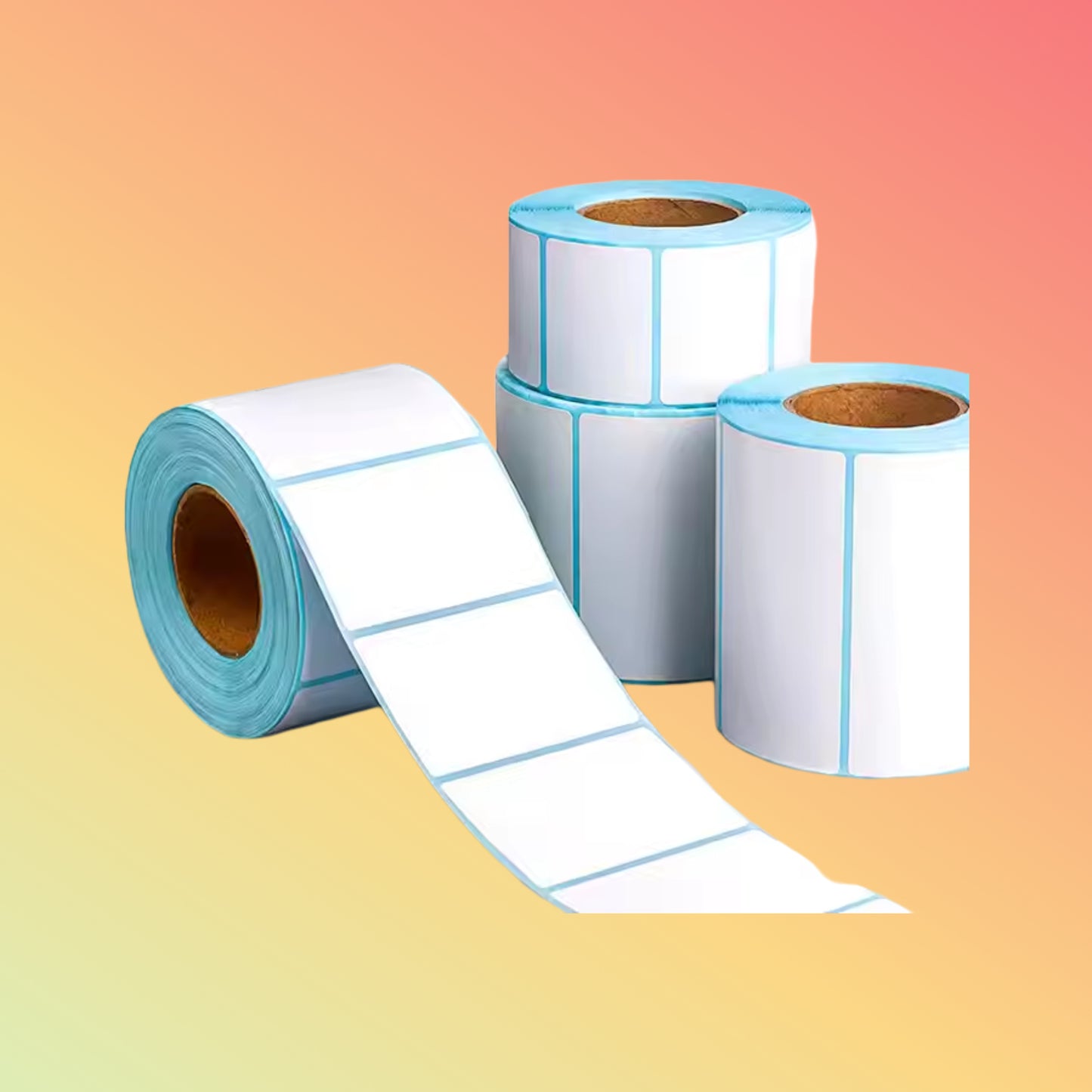 Small Core Thermal Label Rolls Sticker Paper A6 Thermal Label Roll