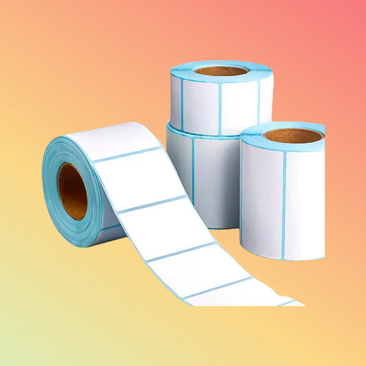 Adhesive Paper Direct Thermal Labels Transfer Custom Logo Stickers Thermal Roll Label for Packaging Label