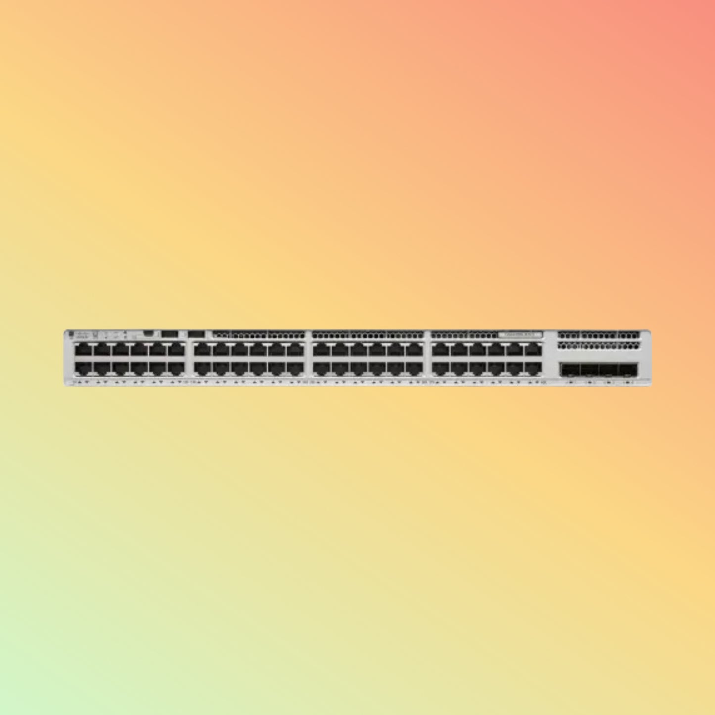 CISCO Catalyst C9200L Switch - 104 Gbps Switching Capacity, Throughput up to 154.76 Mpps, 48 x RJ45, With Network Advantage