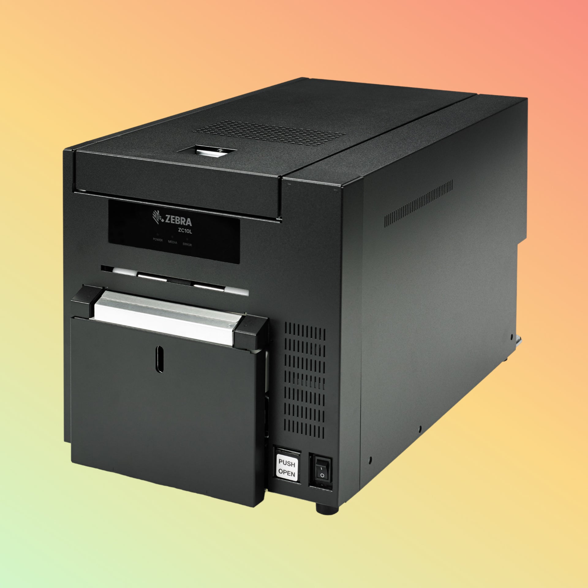 alt="Zebra ZC10L Printer for Large Event Cards and Badges"