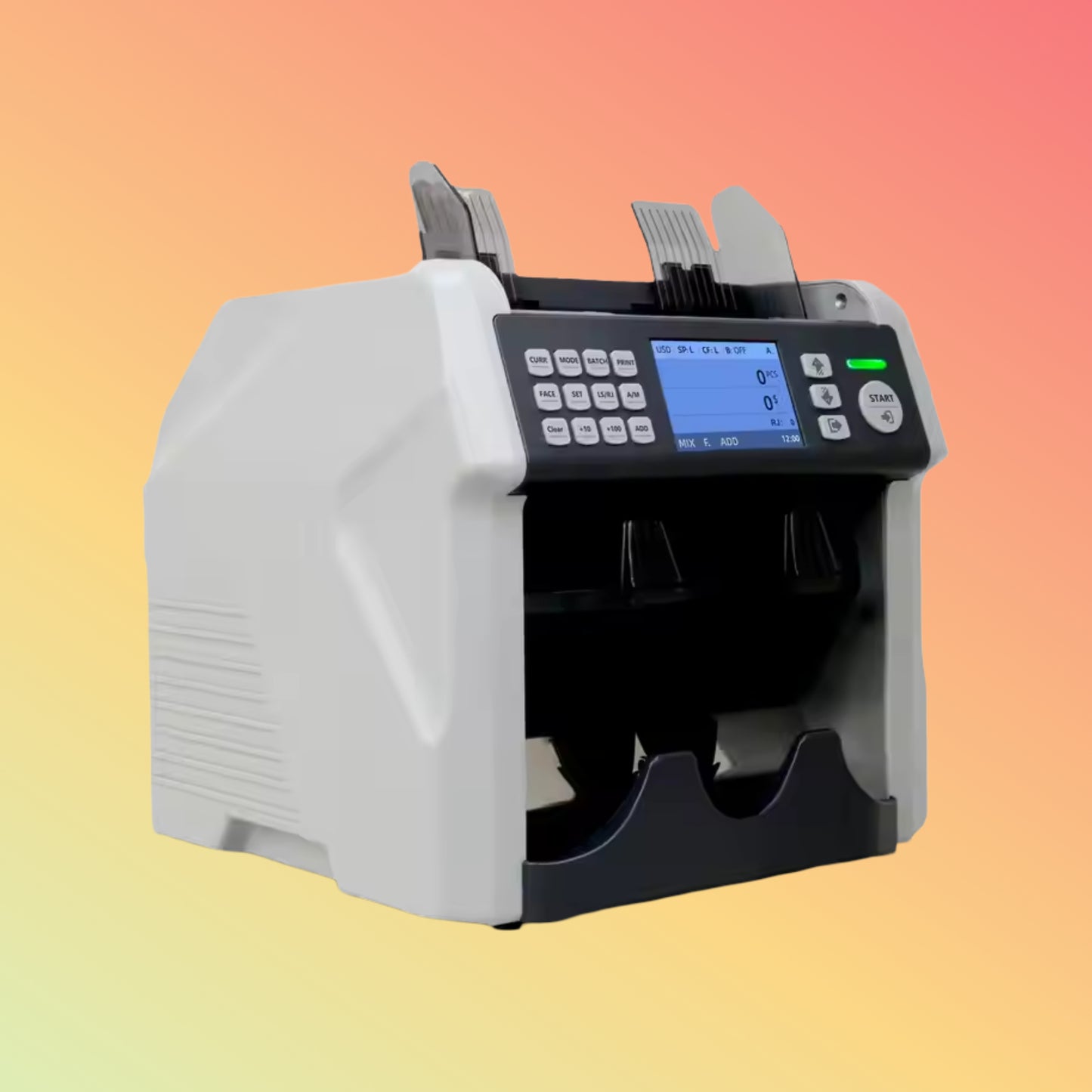 UN-200A 2025 ECB Approved CIS IMAGE Mixed Value Multi-currency Cash Counting Machine Two Pockets Money Counter Bill Counter