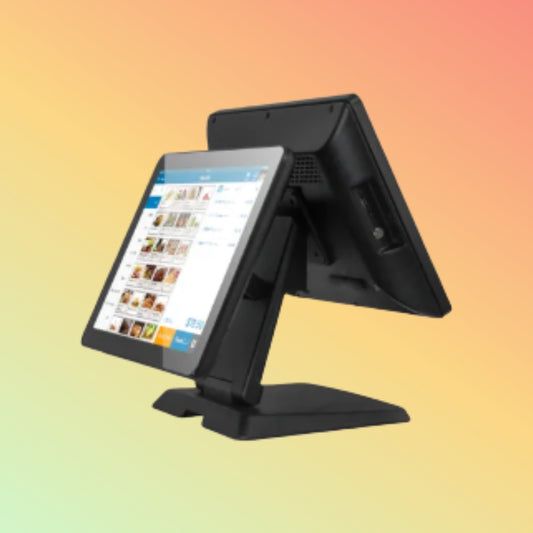 CARAVPOS Dual Screen All-in-One Touch POS Cash Register w/ Software