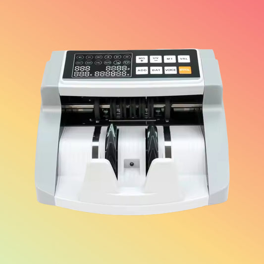 UNION 0723 Portable White Mini UV/ MG LED Multi Currency Bill Counter Machine Cash Counter Money Counting Machine