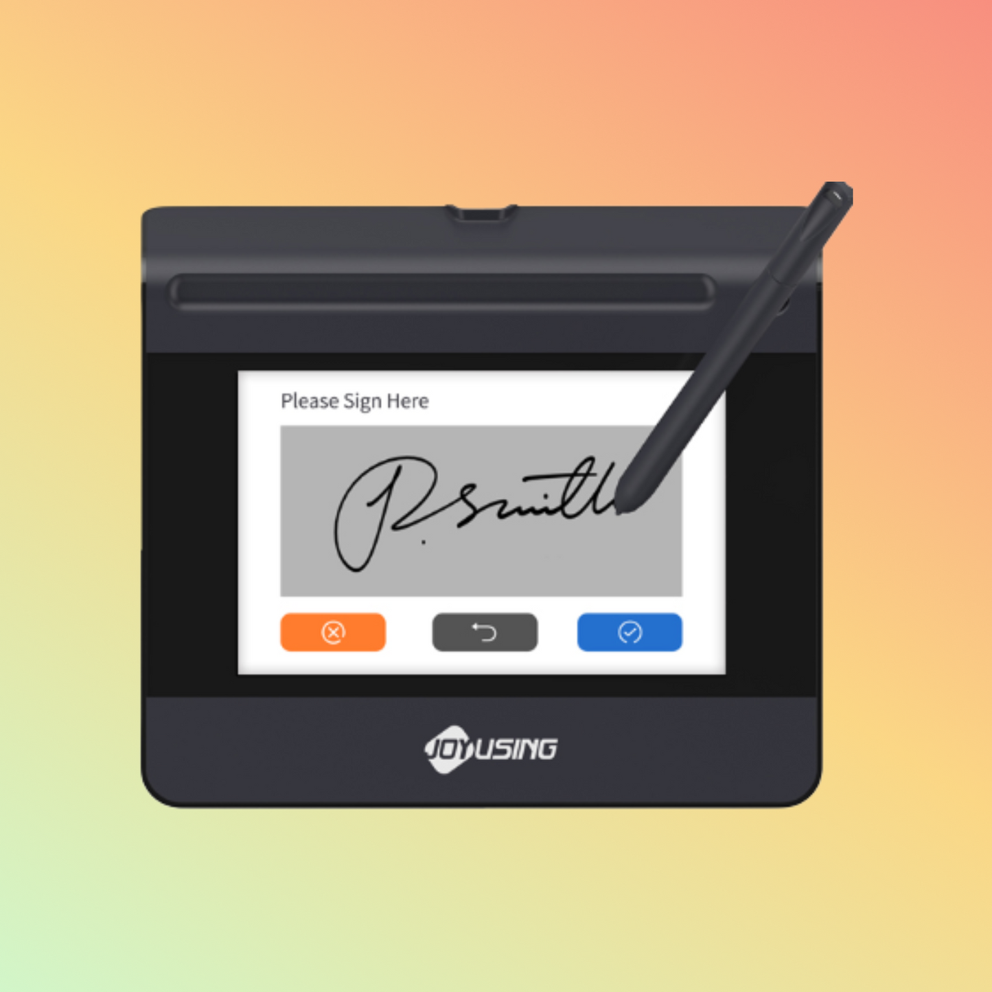 Joy Using Advanced Color LCD Signature Pad SP550