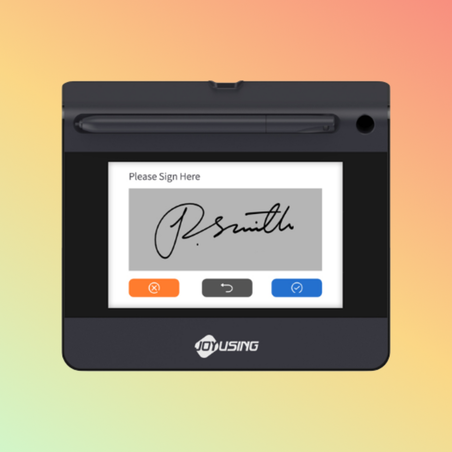 Joy Using Advanced Color LCD Signature Pad SP550