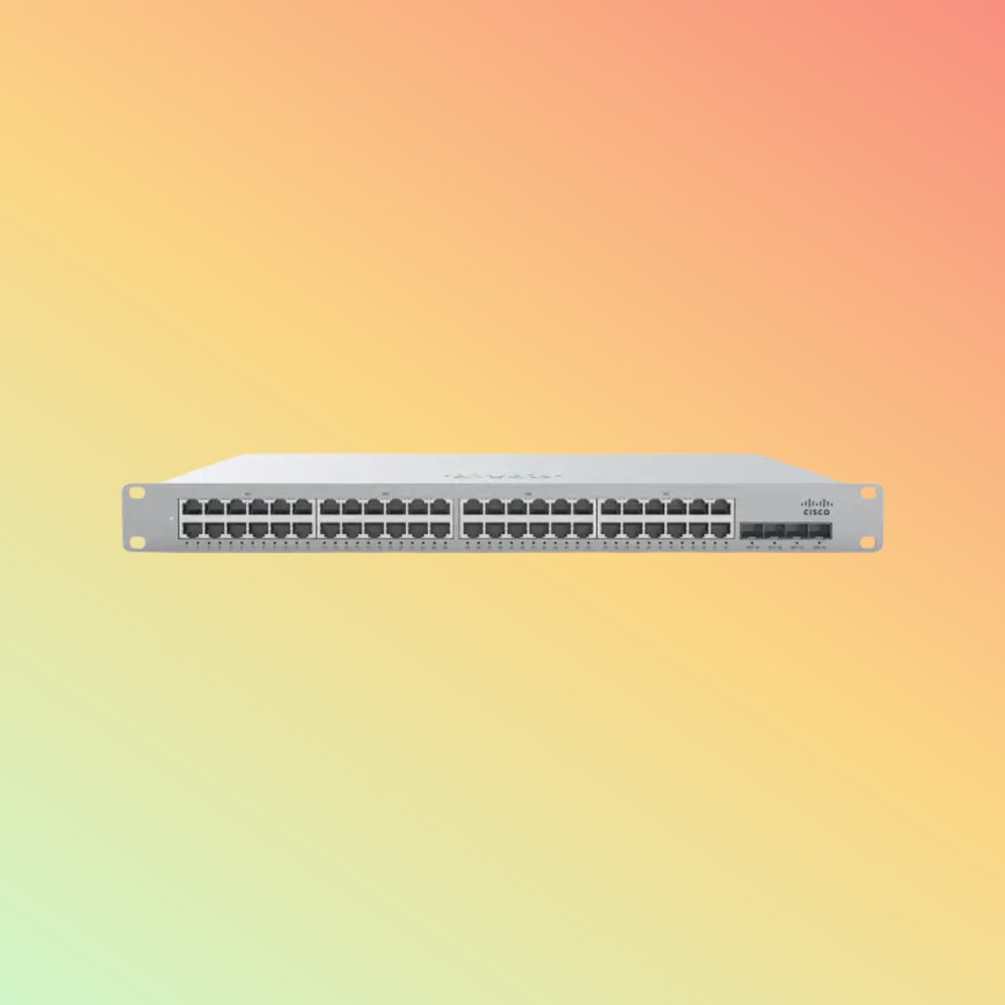 CISCO Meraki MS350 Managed Switch - 176 Gbps Switching Capacity, Throughput up to 130.95 Mpps, 48 x RJ45, 4 x SFP+ uplink