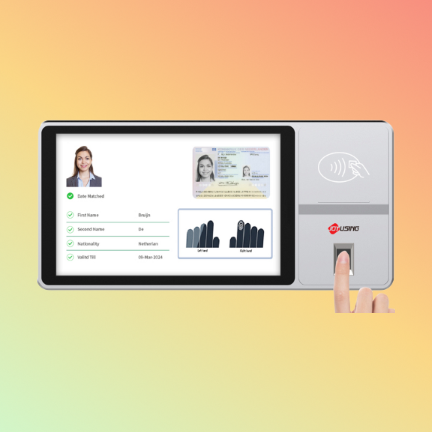 Joy Using Advanced Color LCD Signature Pad SP610