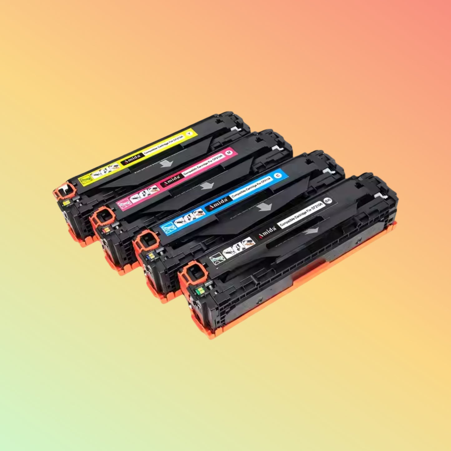 Amdia Color Toner W2080A W2081A W2082A W2083A Compatible for HP Printer 118A Toner Cartridge