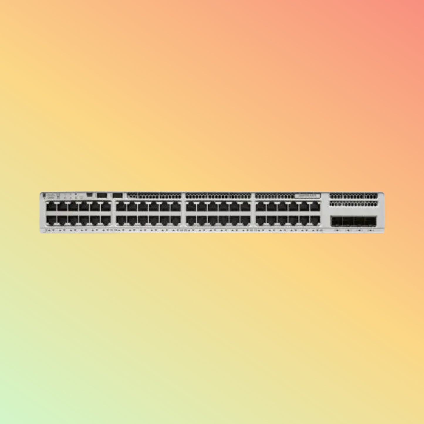 CISCO Catalyst C9200 Switch - 176 Gbps Switching Capacity, Throughput up to 261.9 Mpps, 48 x RJ45, with Network Essentials