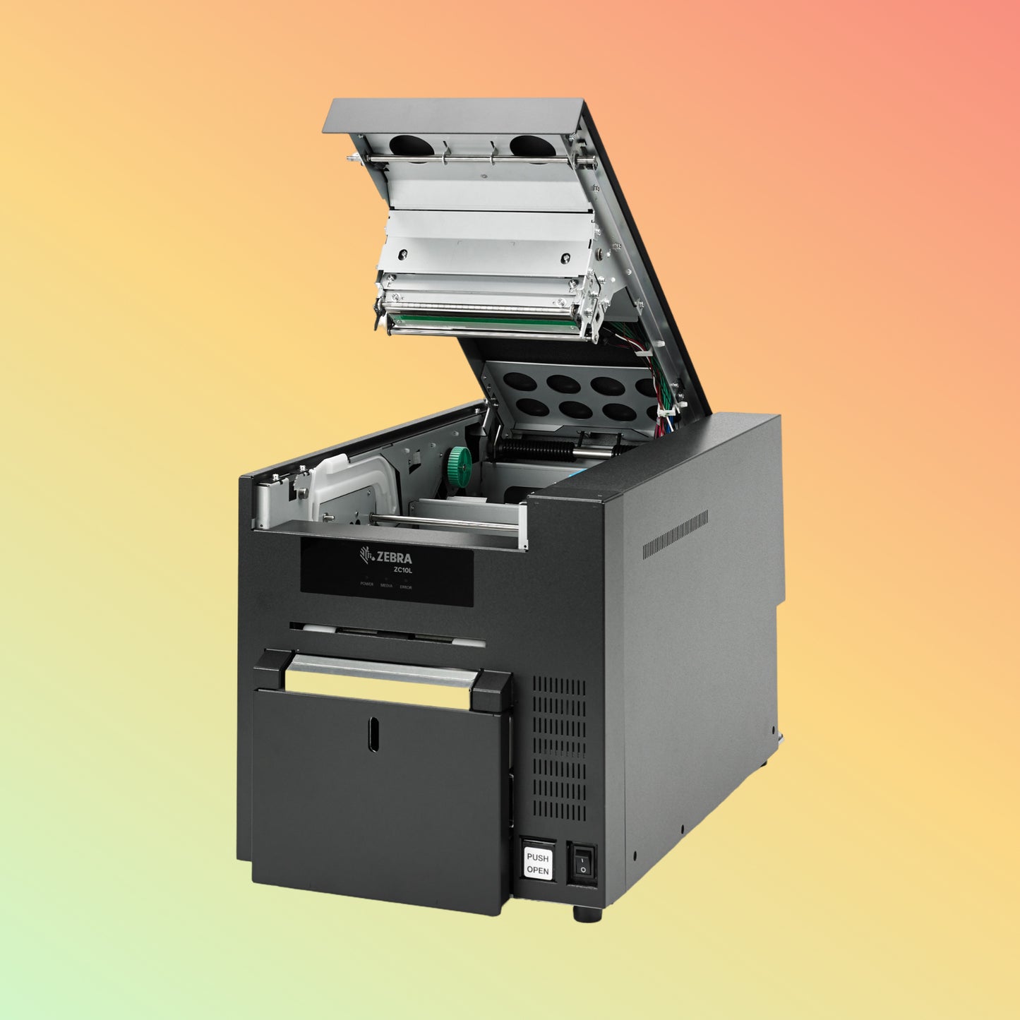 alt="Zebra ZC10L Full-Color Large Card Printer for Professional Use"