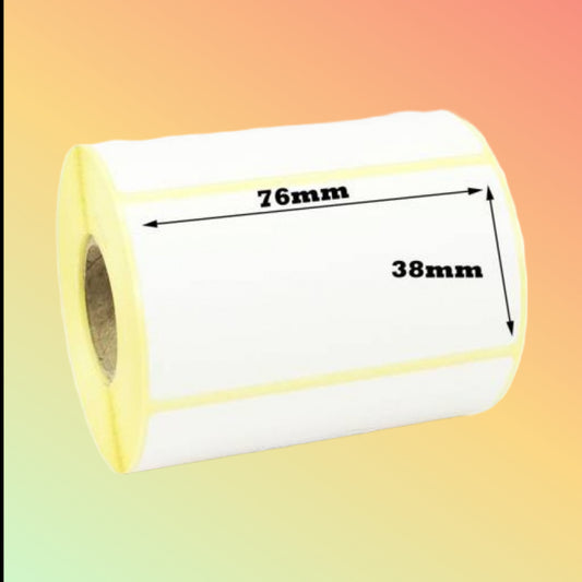 BARCODE LABEL 76mmX38mm