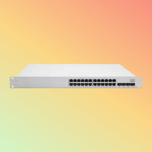 CISCO Meraki MS350 Switch - 128 Gbps Switching capacity, Throughput up to 95.24 Mpps, 24 x RJ45, 4 x SFP+ uplink
