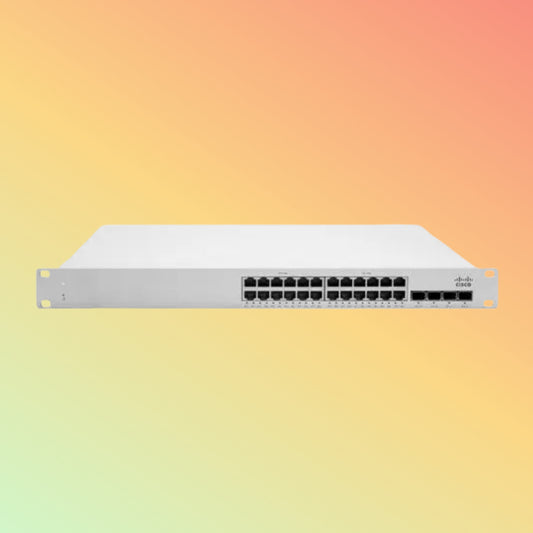 CISCO Meraki MS250 Switch - 128 Gbps Switching Capacity, Throughput up to 95.24 Mpps, 24 x RJ45, 4 x SFP+ uplink