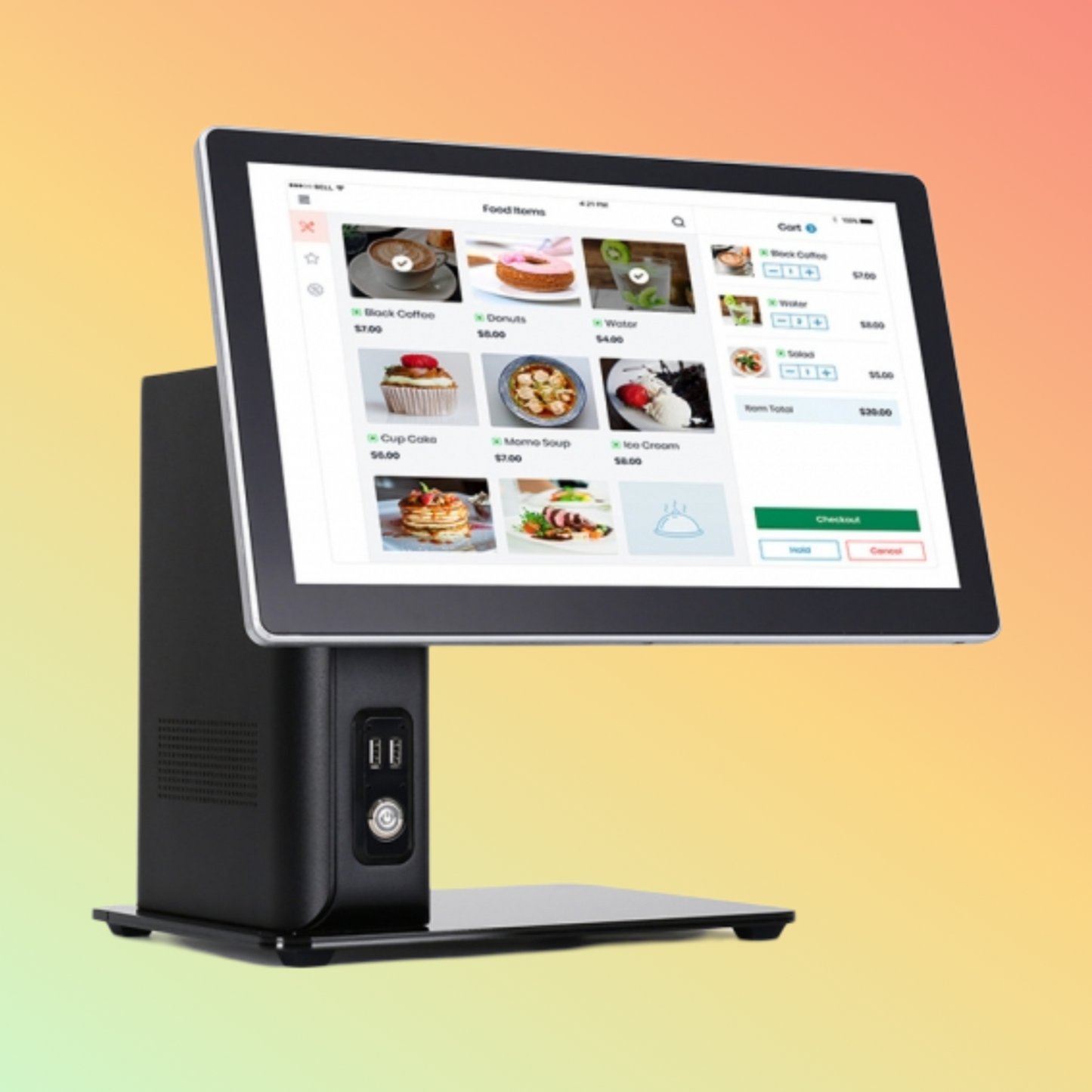 Matsuda ST9200 15.6" Black Color Single Screen POS System