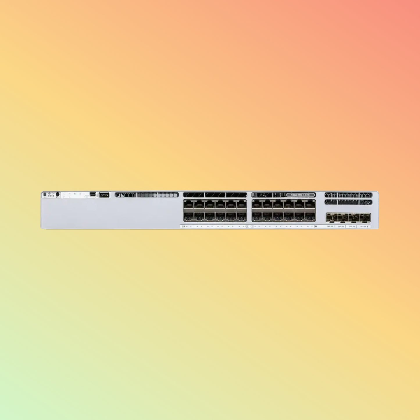 CISCO Catalyst C9300L – 128Gbps, 24xRJ45, 4xSFP+, Essentials