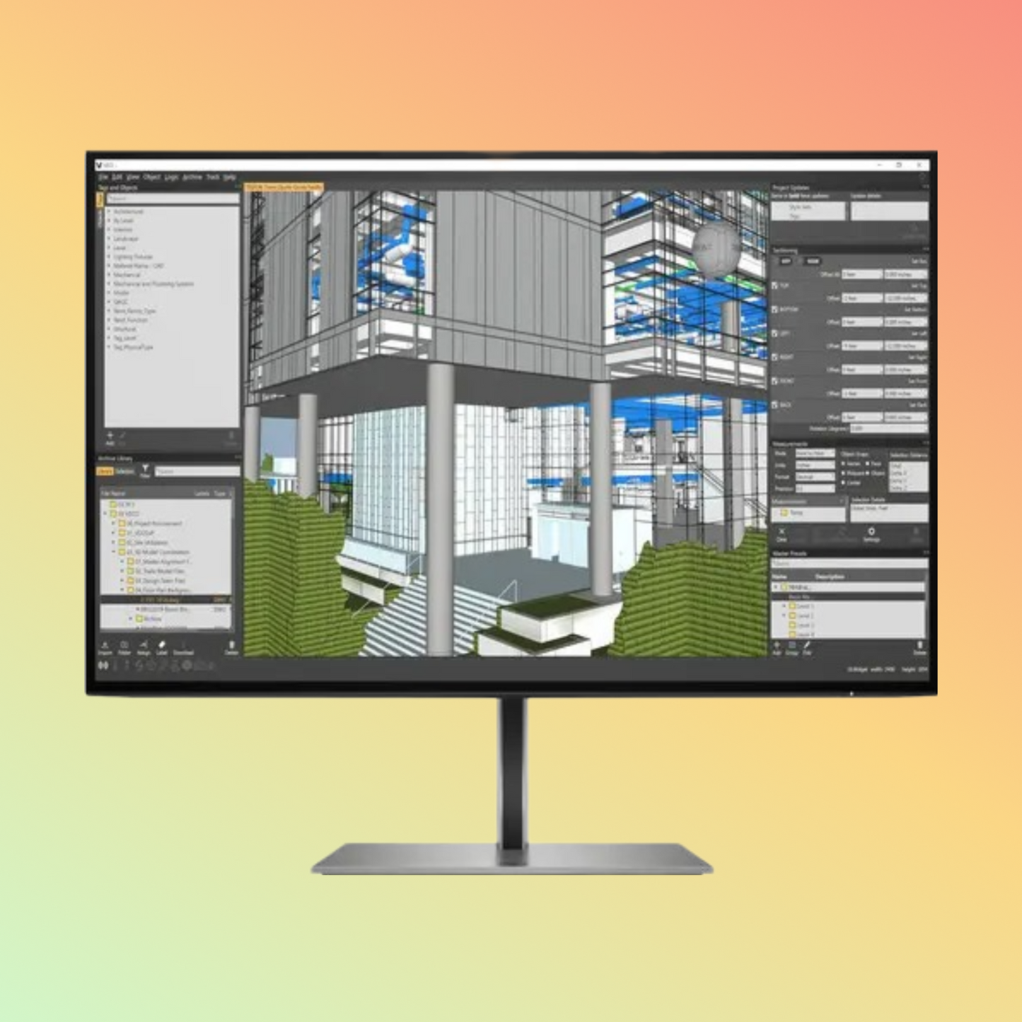 HP Z27K G3 Monitor - 27" UHD (3840 x 2160), IPS, Height, HDMI, DP, 350 nits, 60 Hz