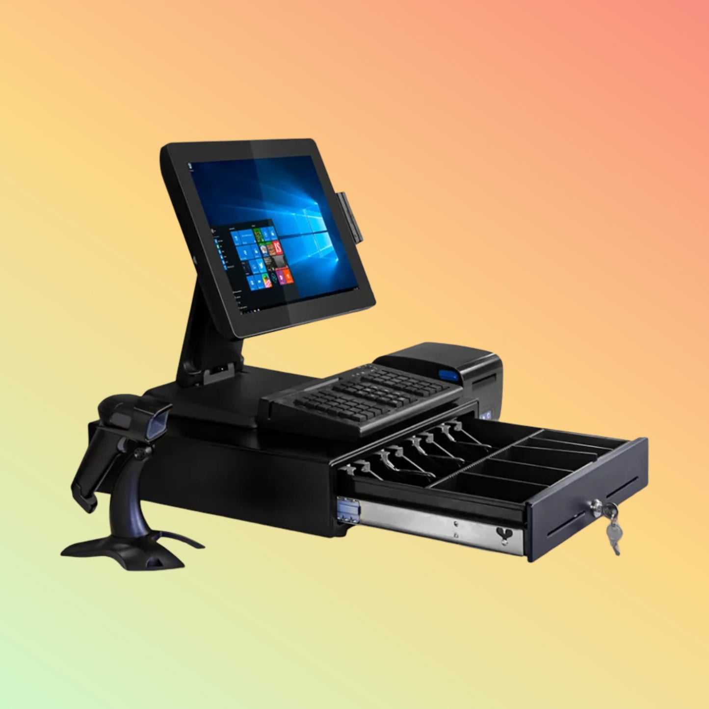 CARAVPOS -  Designed 15 Inch Pos Machine Model All In One Dual Screen Pos System Pos System