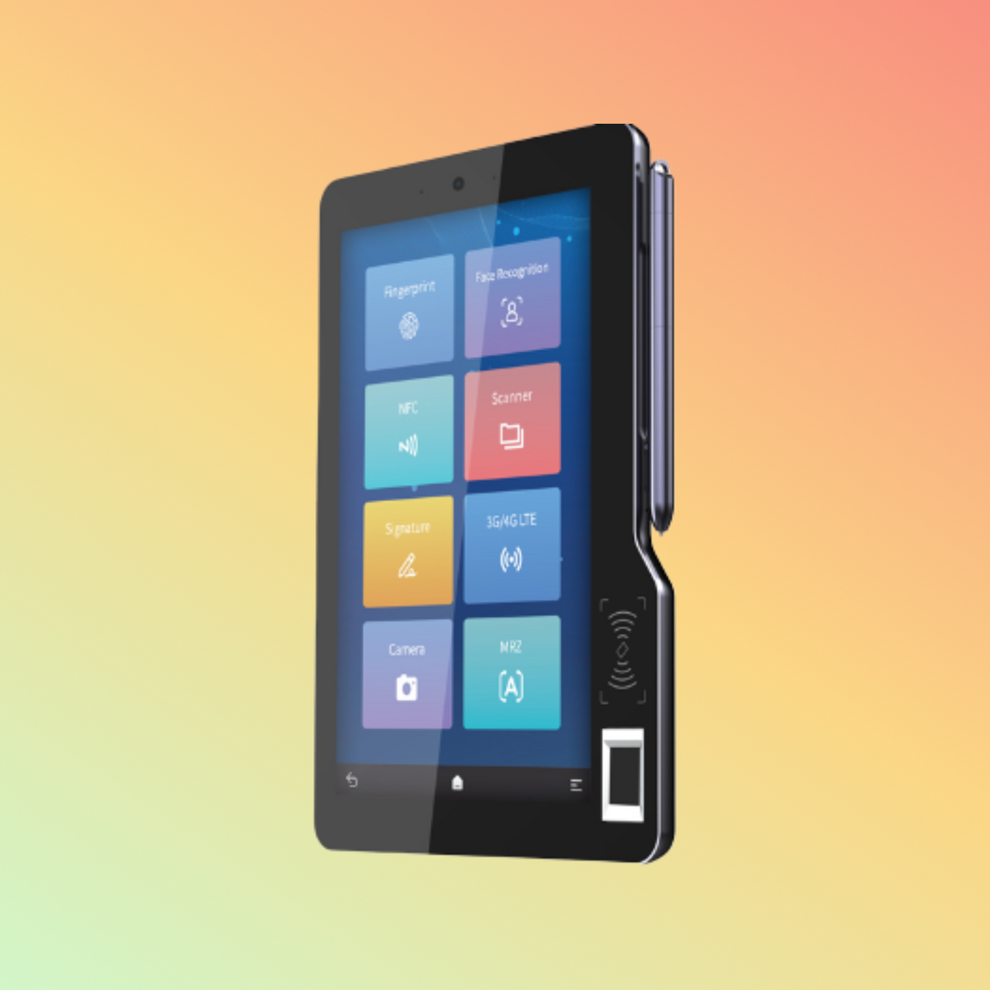 Joy Using 10.1" Powerful Biometric Tablet MT610