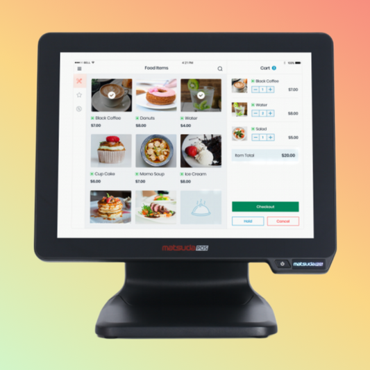 Matsuda Aluminum Alloy 15" Flat Touch Screen POS System