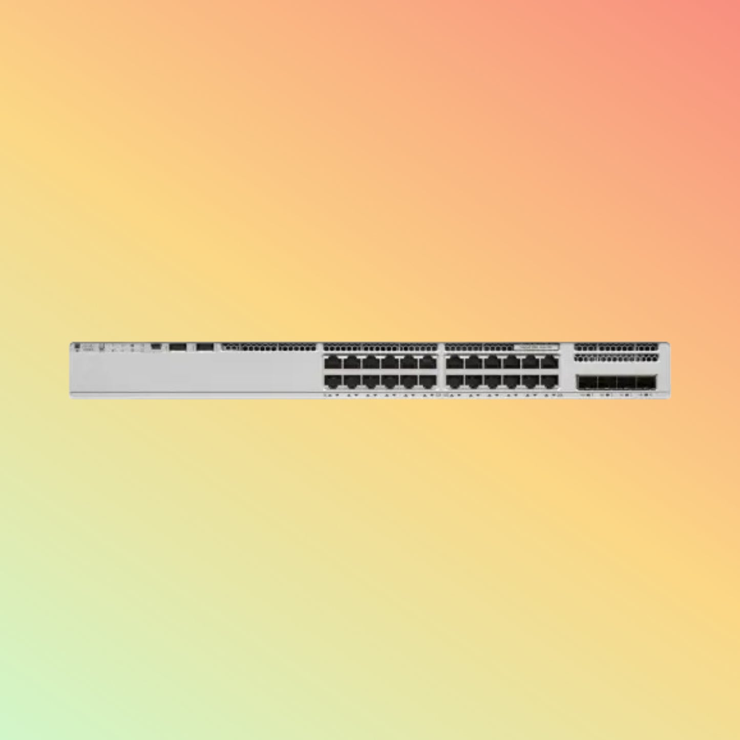 CISCO Catalyst C9200L Switch - 128 Gbps Switching Capacity, Throughput up to 190.4 Mpps, 24 x RJ45, Network Advantage