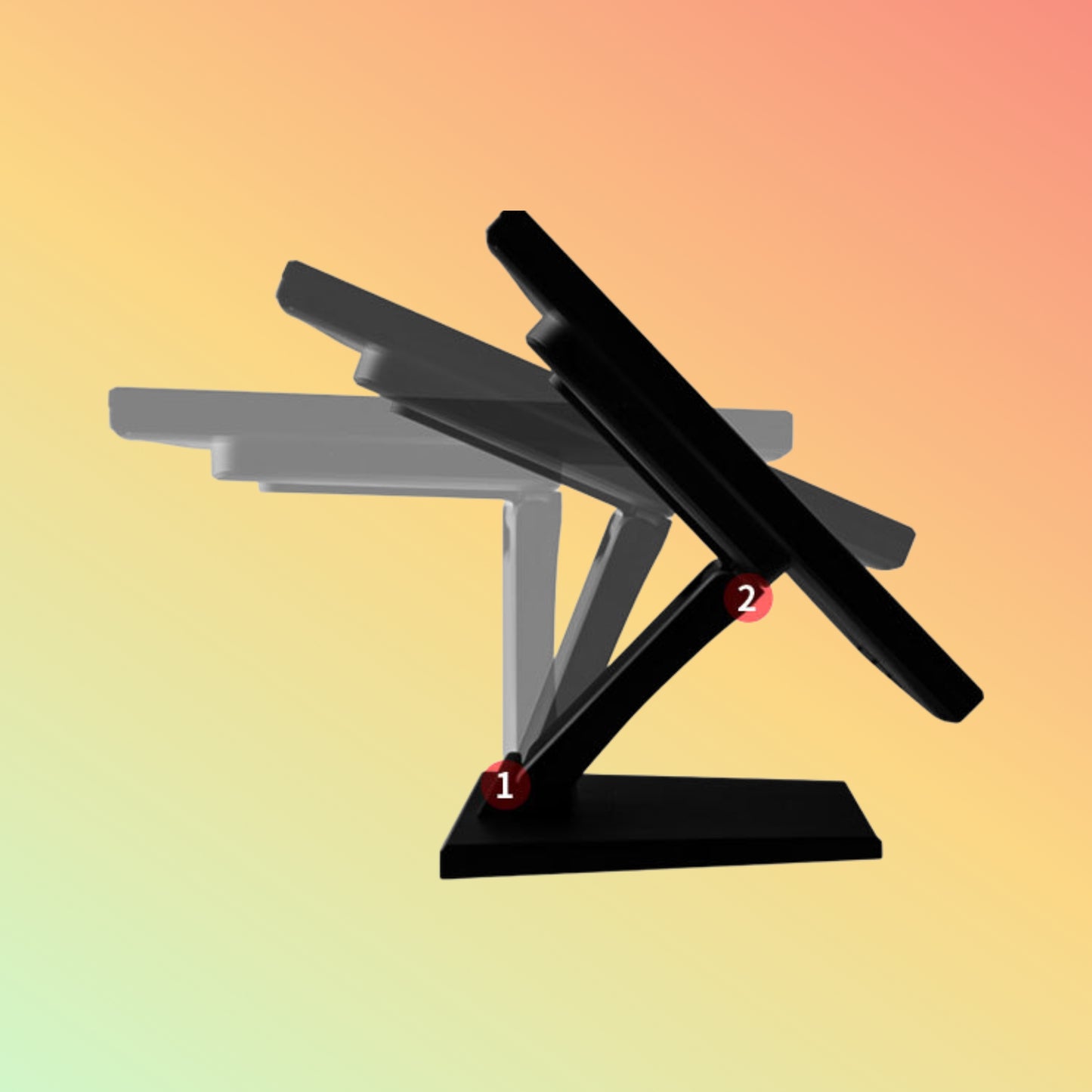 ALWAYPOS: 4/5-wire resistive touch with adjustable foldable base