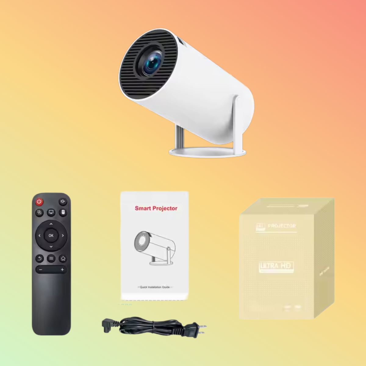 HY300 Pro 4K Smart Projector | Android 11 | WiFi | 720p HD | Home ...