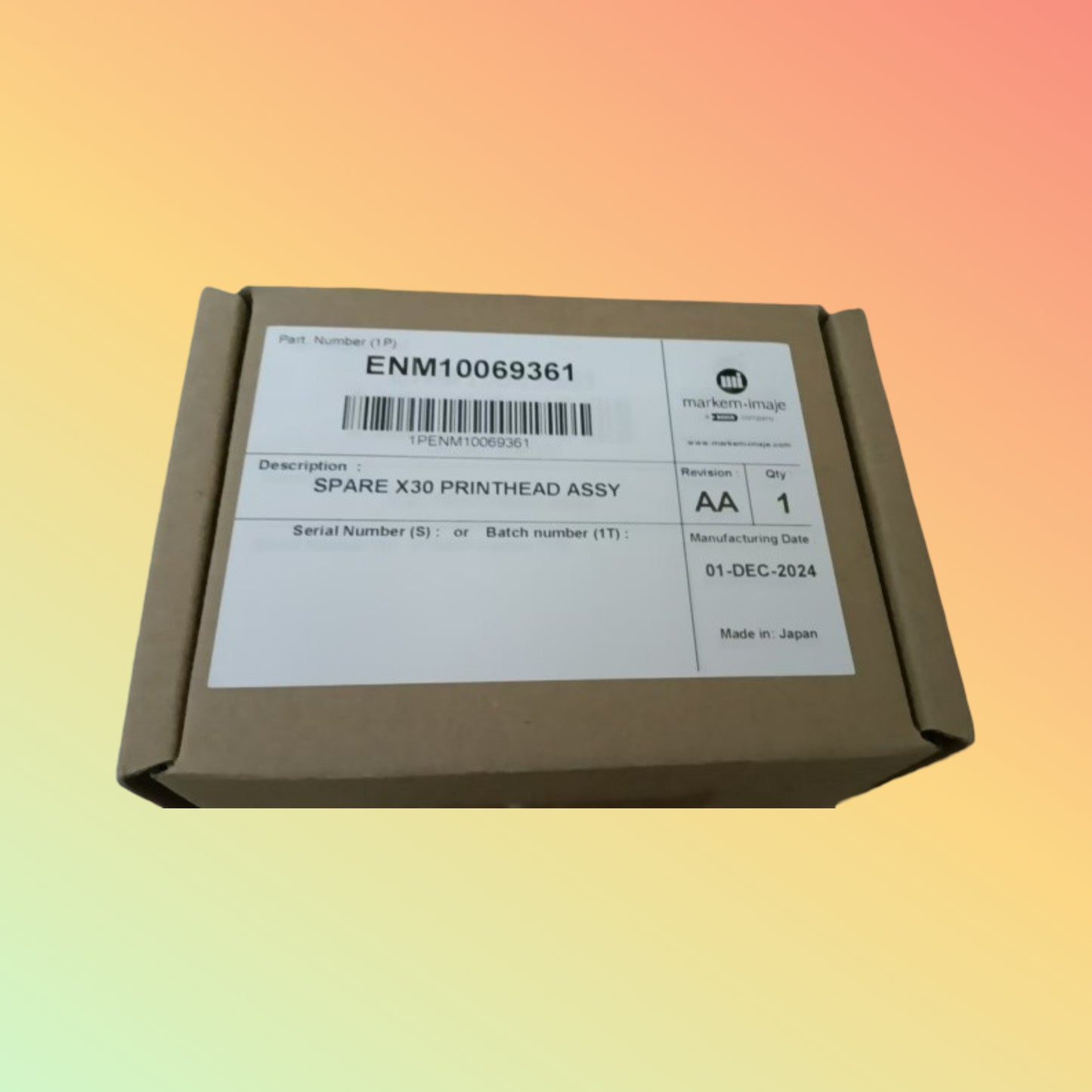 Original Printhead Markem Imaje X30 32mm ENM10069361