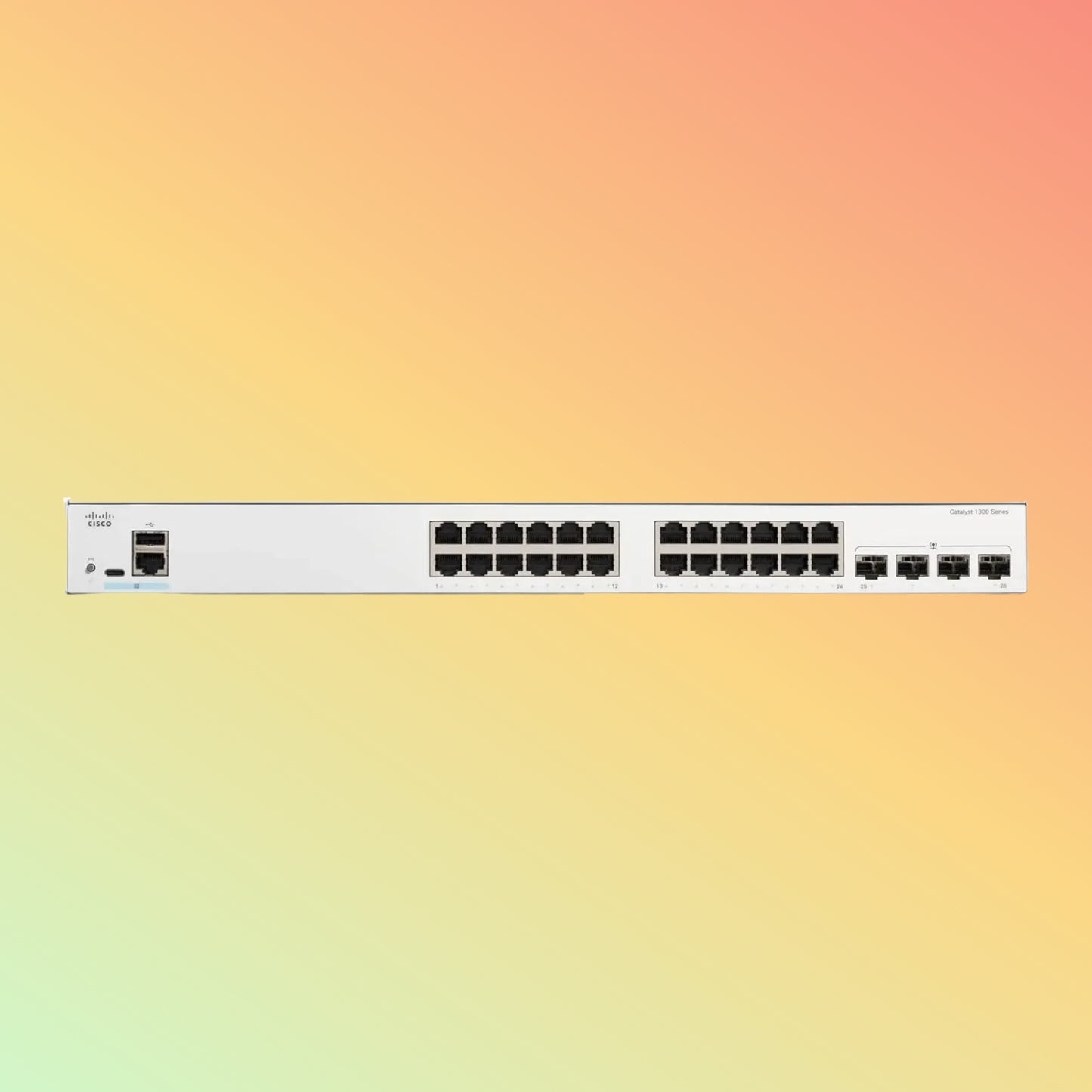 CISCO Catalyst C1300 – 56Gbps, 24xRJ45, 4xSFP, Manageable