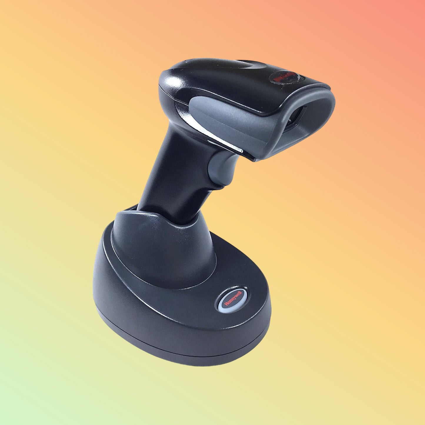 alt="Close-up of Honeywell 1452G barcode scanner"